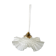 Suspension fleur en verre dépoli