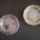 Pair of silver metal bottle underwear punched Art Deco - 1930s
