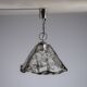 Murano glass pendant with chromed details