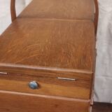 Old vintage seamstress worker on feet