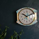 Vintage silent wall clock "Japy Folk"