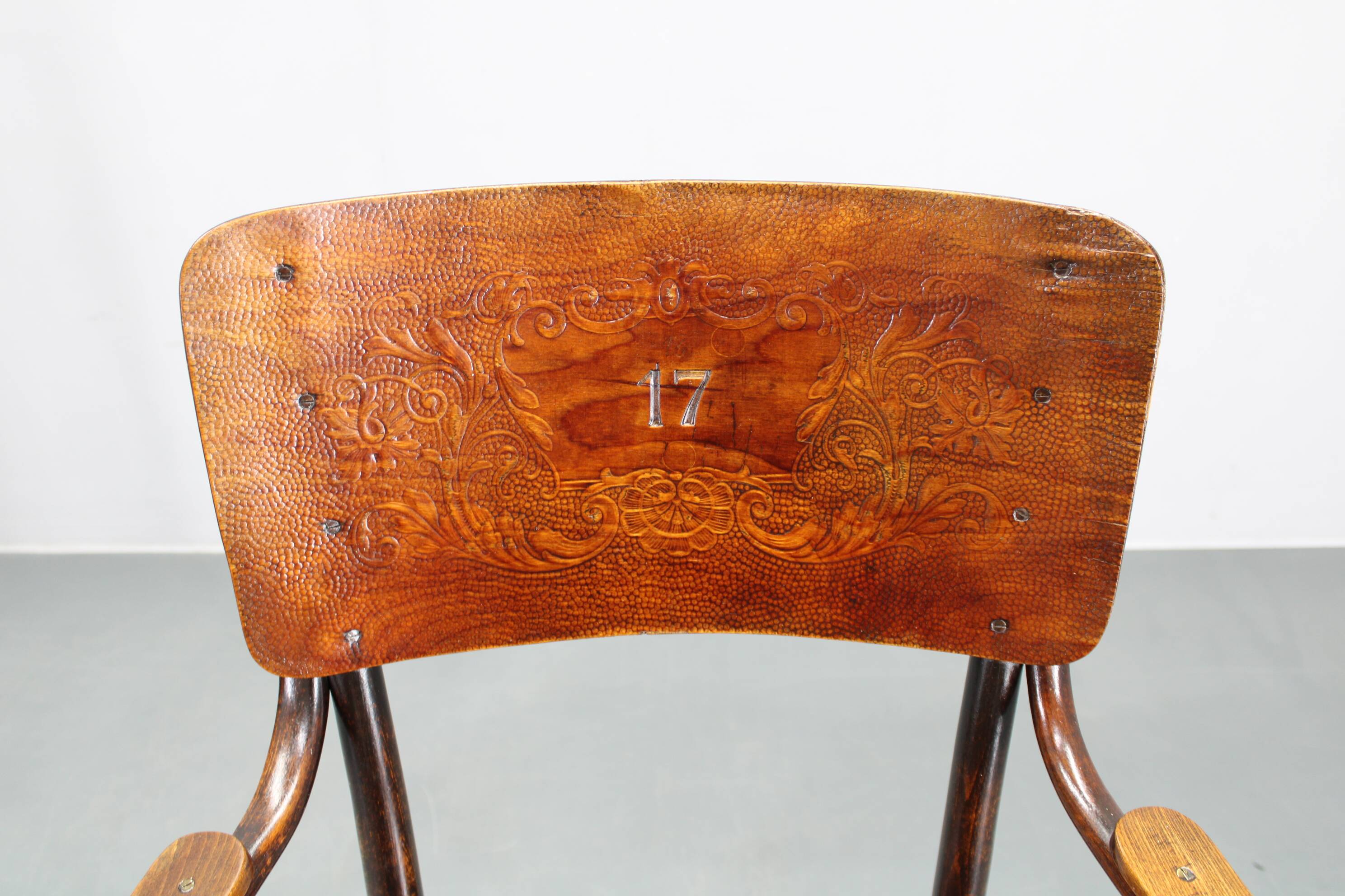 1940s Thonet beech chair no. 57, Czechoslovakia