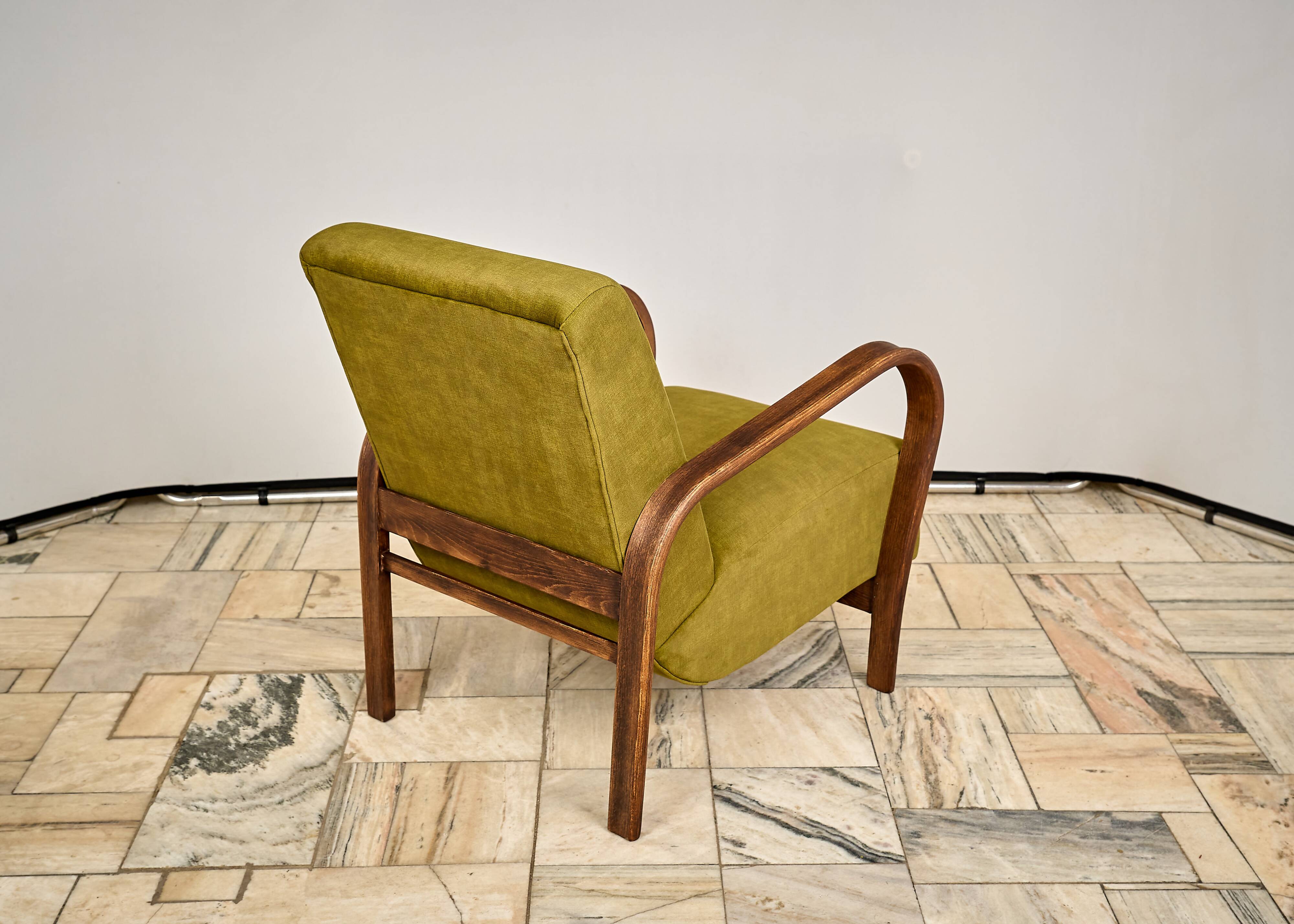 Armchair designed by K. Kozelka and A. Kropacek, Interier Praha, Czechoslov