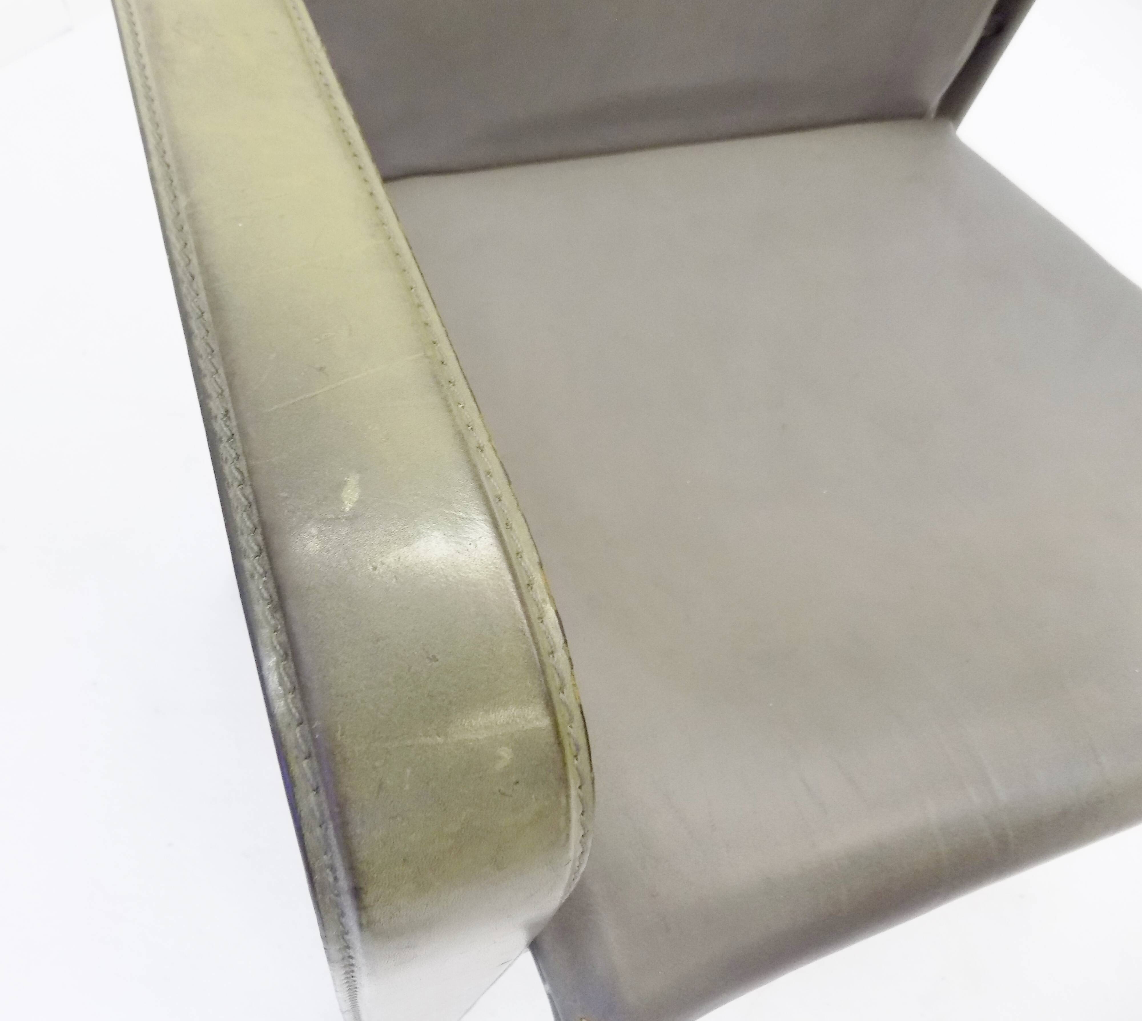 Lot de 2 fauteuils en cuir Matteo Grassi Golfo Dei Poeti