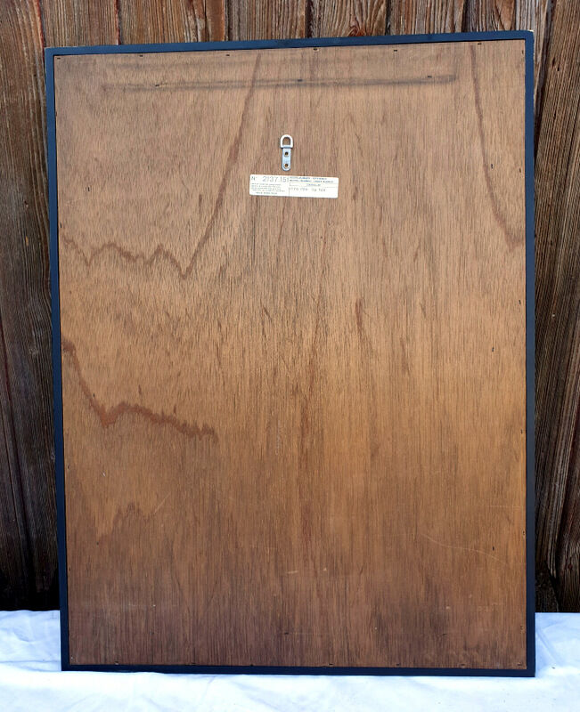 Vintage mirror deknudt with 70's parecloses