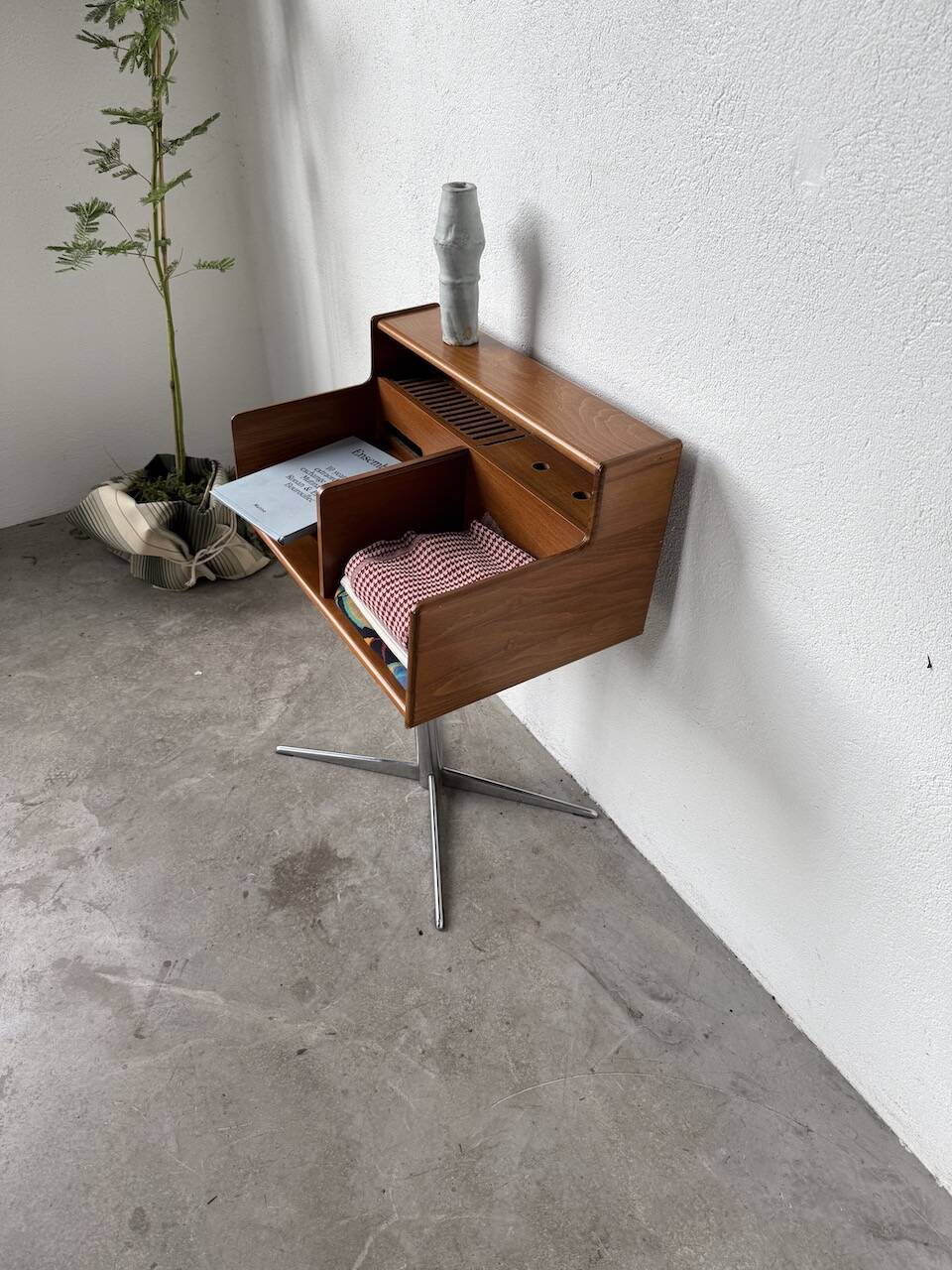 Meuble console ou petit bureau Fimsa Roma Italy teck