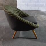 Fauteuil œuf  EGG années 50 style Jean Royere