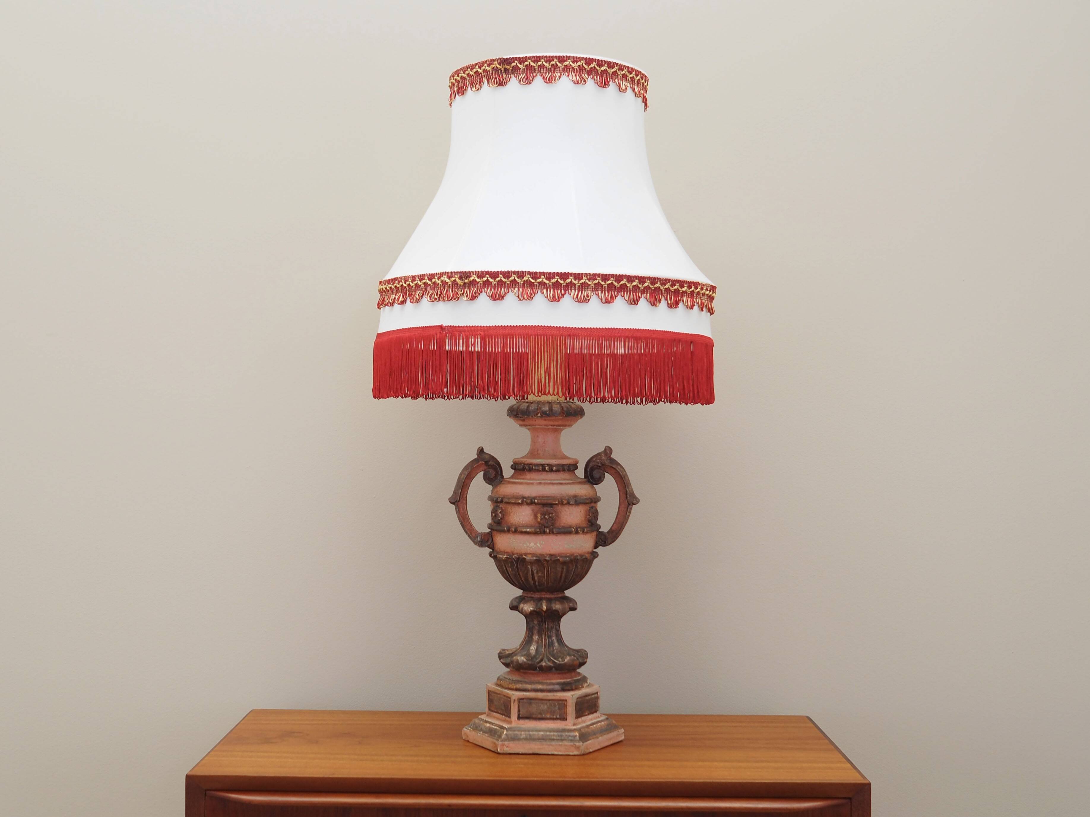 Ceramic lamp, Danish design, 1970s, production: Denmark