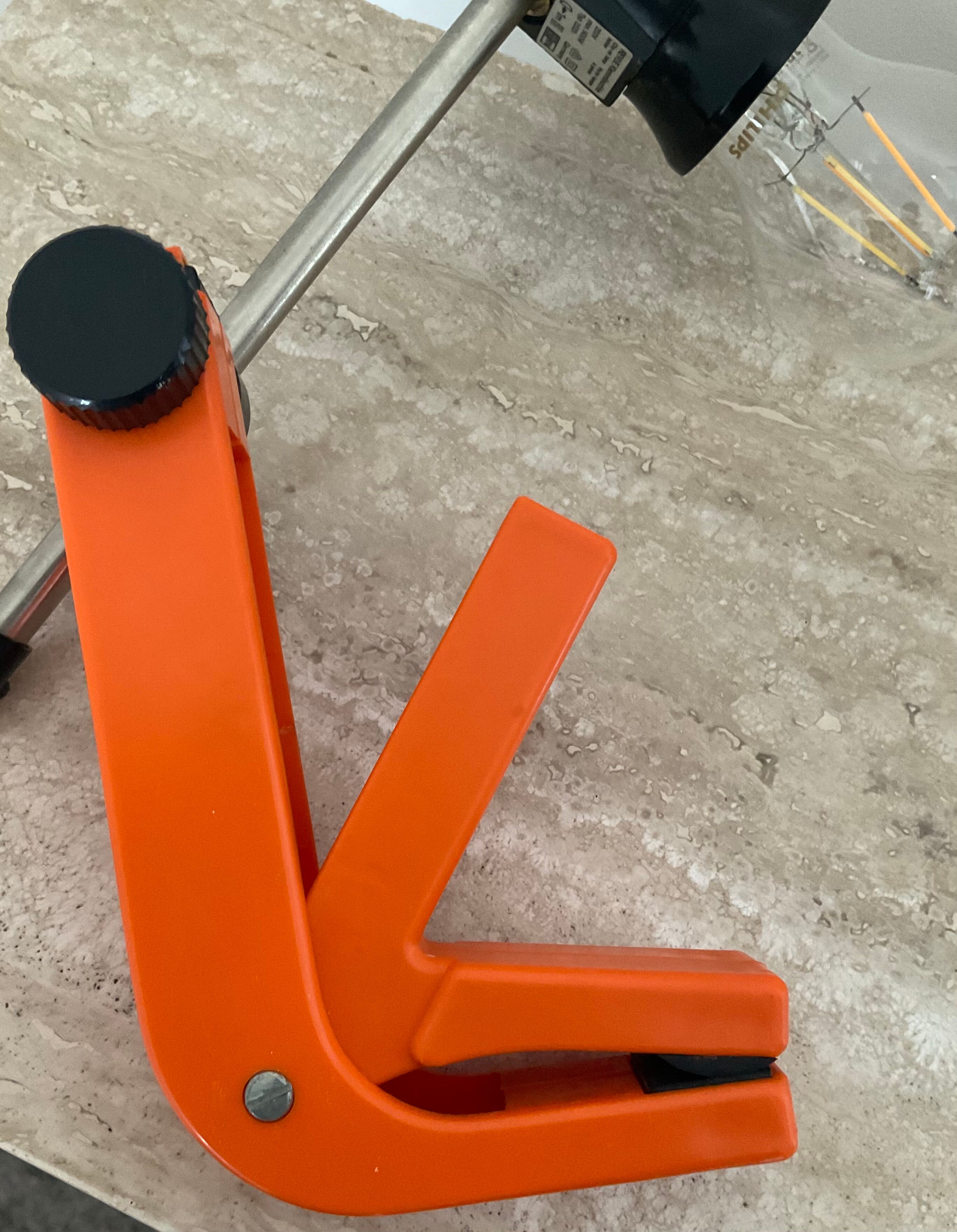 Clamp lamp "Review" by Klemmleuchte Germany 70s