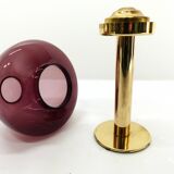 Scandinavian candle holder Hans-Agne Jakobsson Claudia purple L102/32 1960