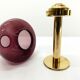 Scandinavian candle holder Hans-Agne Jakobsson Claudia purple L102/32 1960