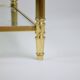 Vintage Coffee Table in Massive Brass and 70s Glass