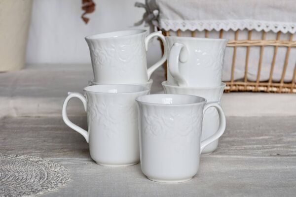 6 tasses à thé vintage Royal Albert Old Country Roses