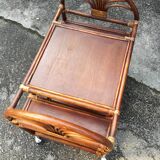 Serving rattan trolley L80