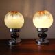Paire de lampes mazzega 1970 verre de Murano