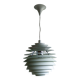 Large pendants from the early last century from the Louvre by Poul Henningsen for Louis Poulsen, 1962.