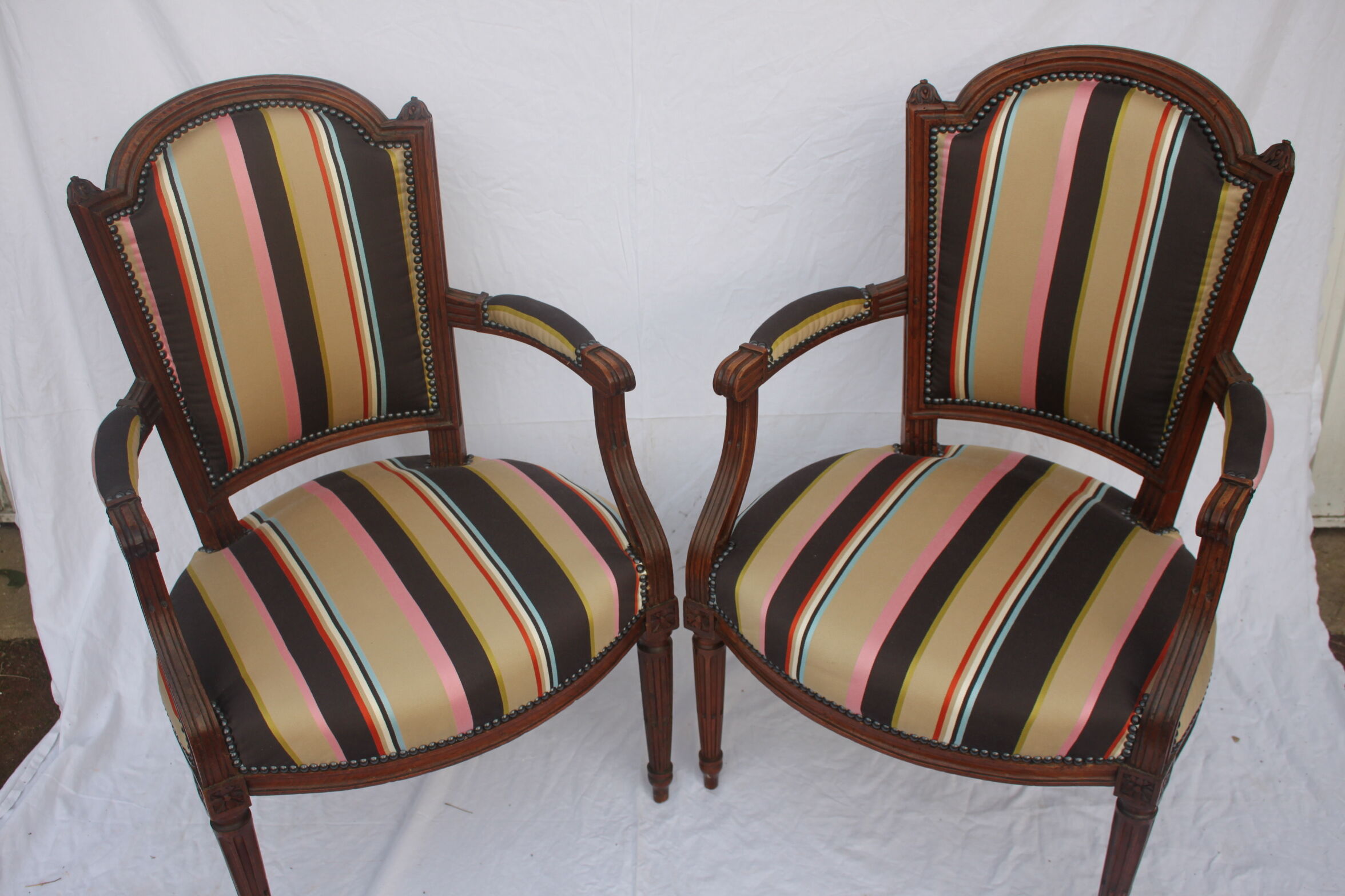 Pair of Louis XVI armchairs