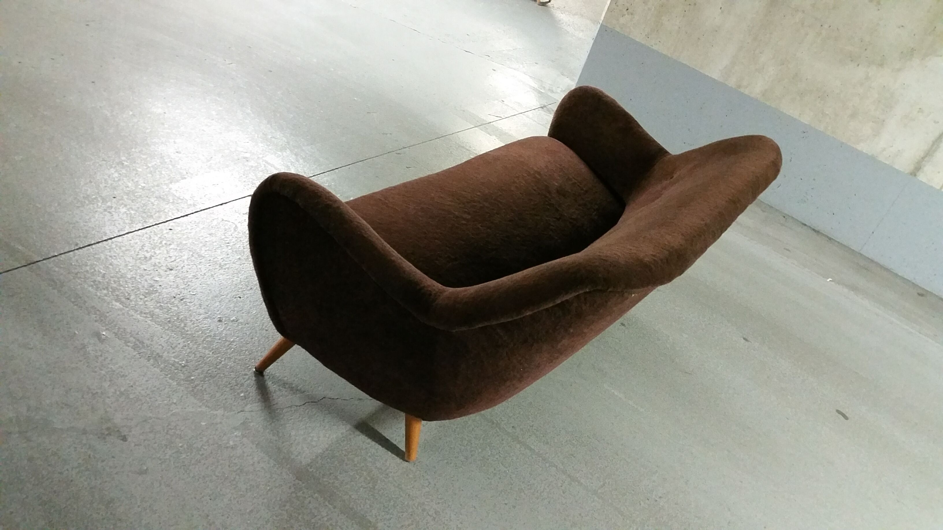 Salon canapé 2 fauteuils organic année 50