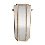 SOTHIS wall lamp - hexagonal - glass and brass - Italy