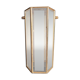 SOTHIS wall lamp - hexagonal - glass and brass - Italy