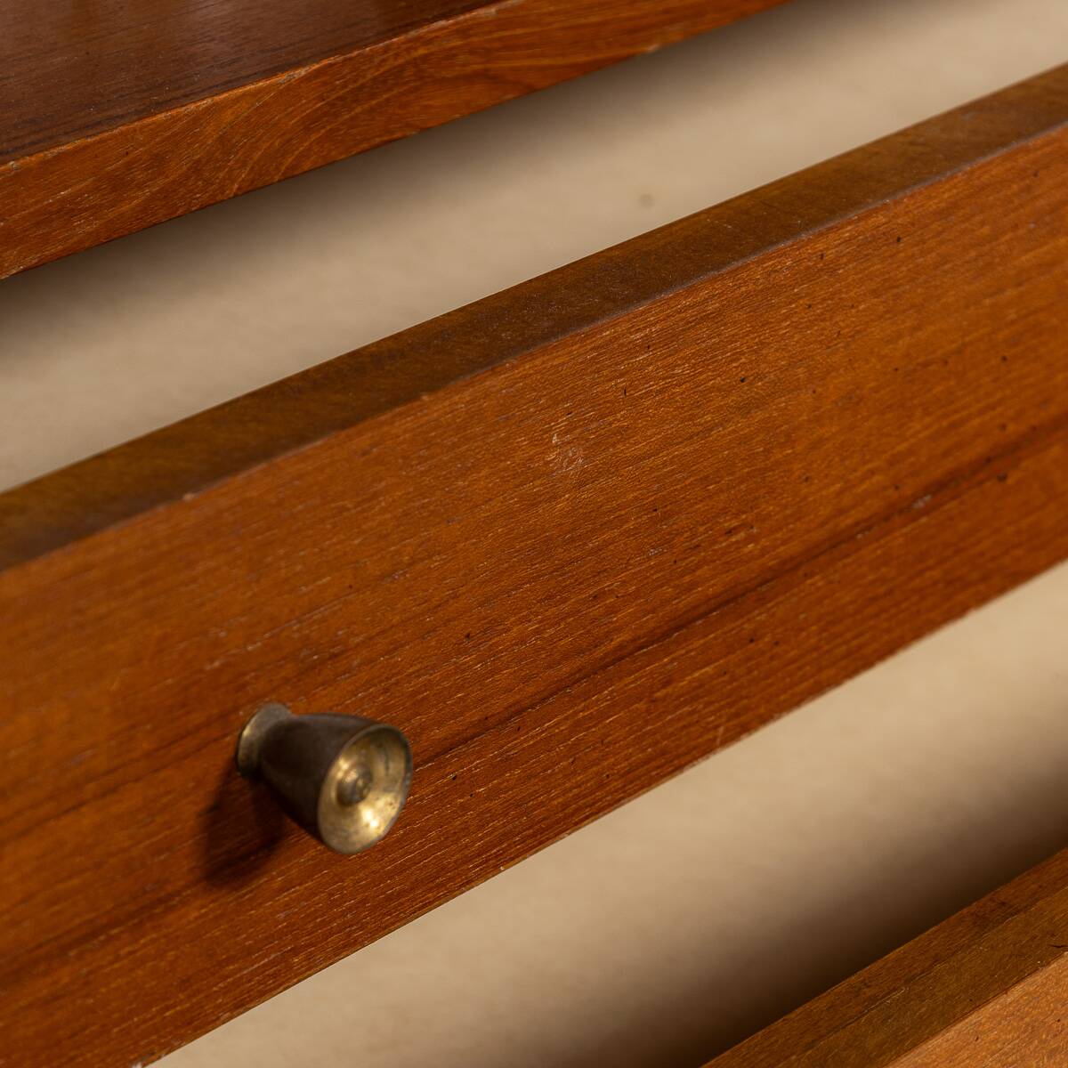 Vintage 20thc italian modular teak wall cabinet c.1960