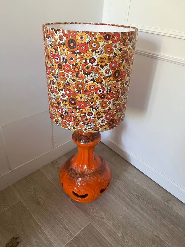 Lampe céramique année 70
