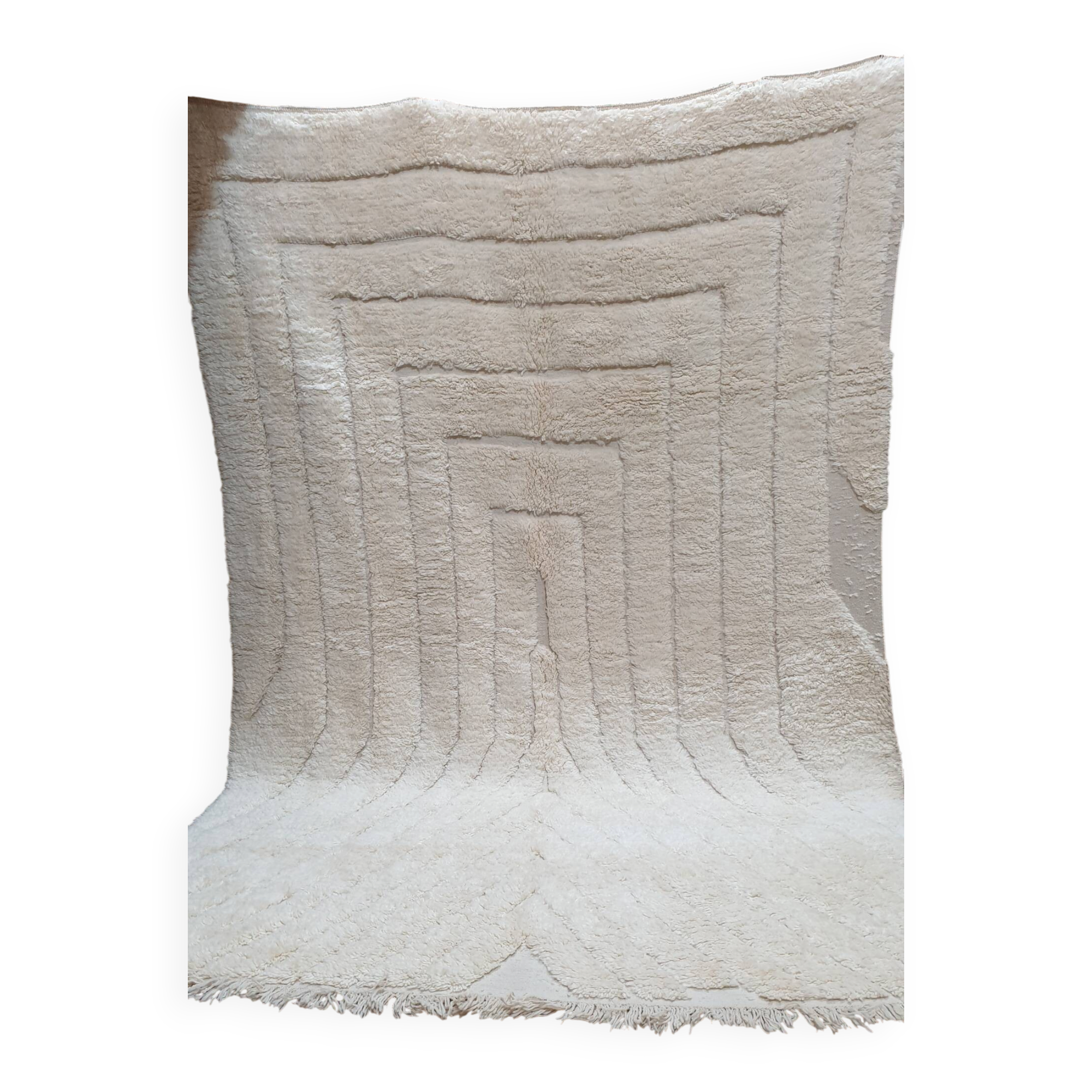 New beni ouarain wool rug