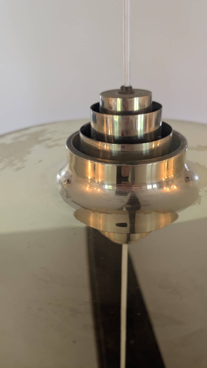 Superb brass fringed pendant light T-603 Hans Agne Jakobsson