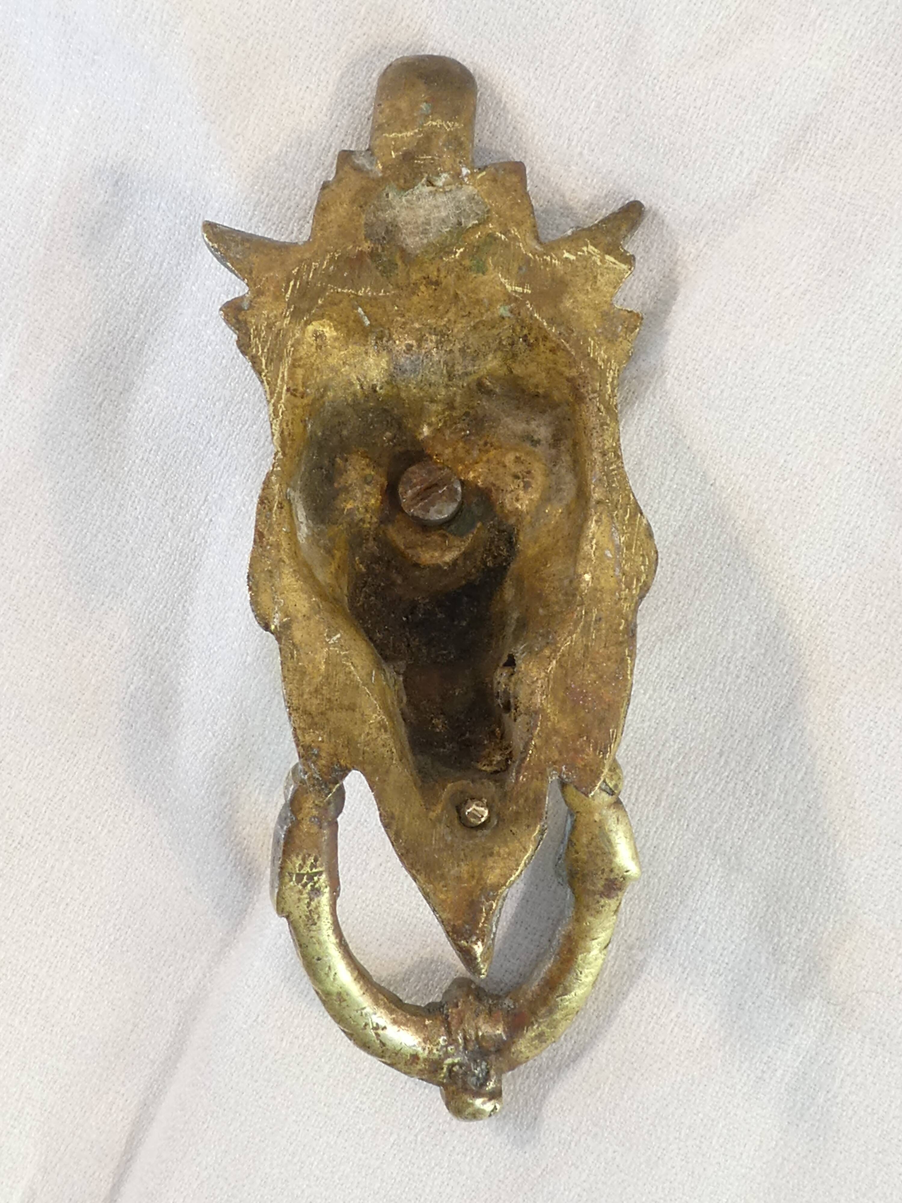 Bronze door knocker Lion's Head