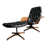 Iconic "Mr. Chair" Armchair & Ottoman – George Mulhauser for Plycra