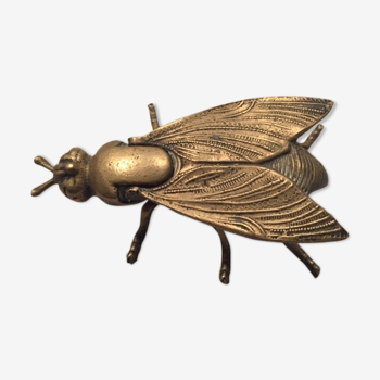 Cendrier mouche en bronze