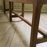 Old solid oak bench