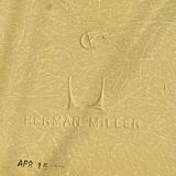 Fibreglass chair skai vinyl DSR Eiffel yellow Eames Herman Miller