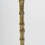 Brass floor lamp imitating bamboo, 1950s