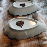 6 antique avocado cups