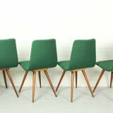 Set of 4 Teak Dining Chairs by van Os, 1950s