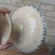 Opaque porcelain compote from Gien, Villageois model, Terre de Fer.