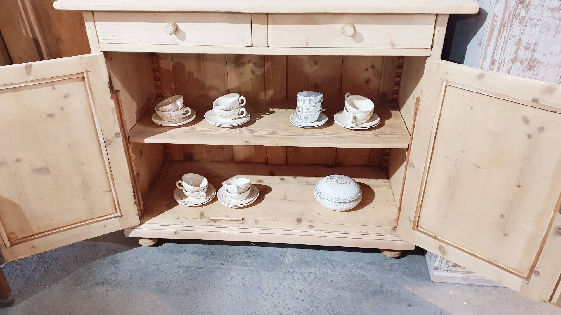 Old sideboard in two parts