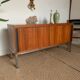 Teak sideboard, sliding doors