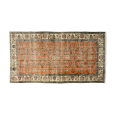 Anatolian handmade vintage rug 240 cm x 138 cm