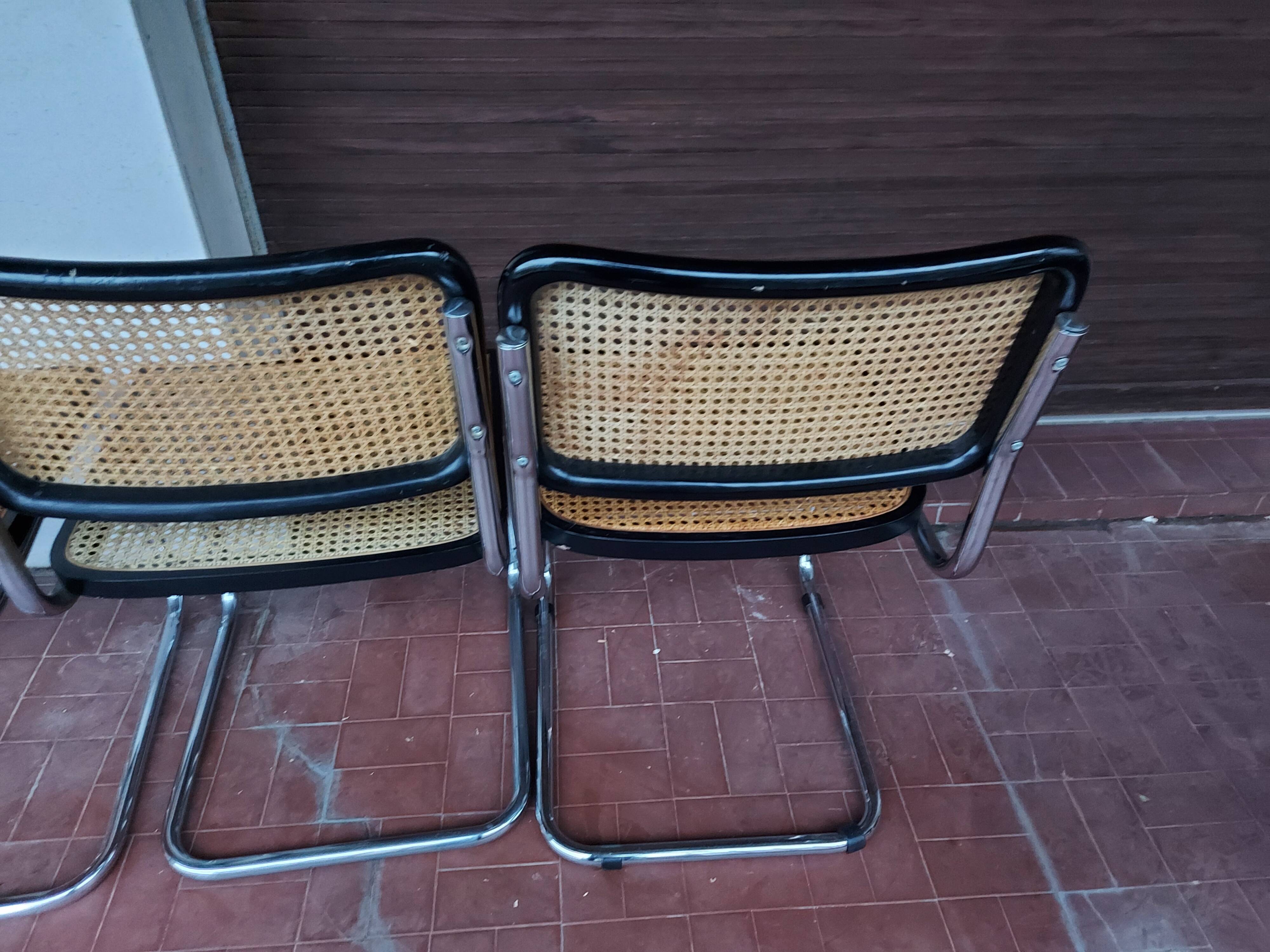 Set of 5 chairs Marcel Breuer B32