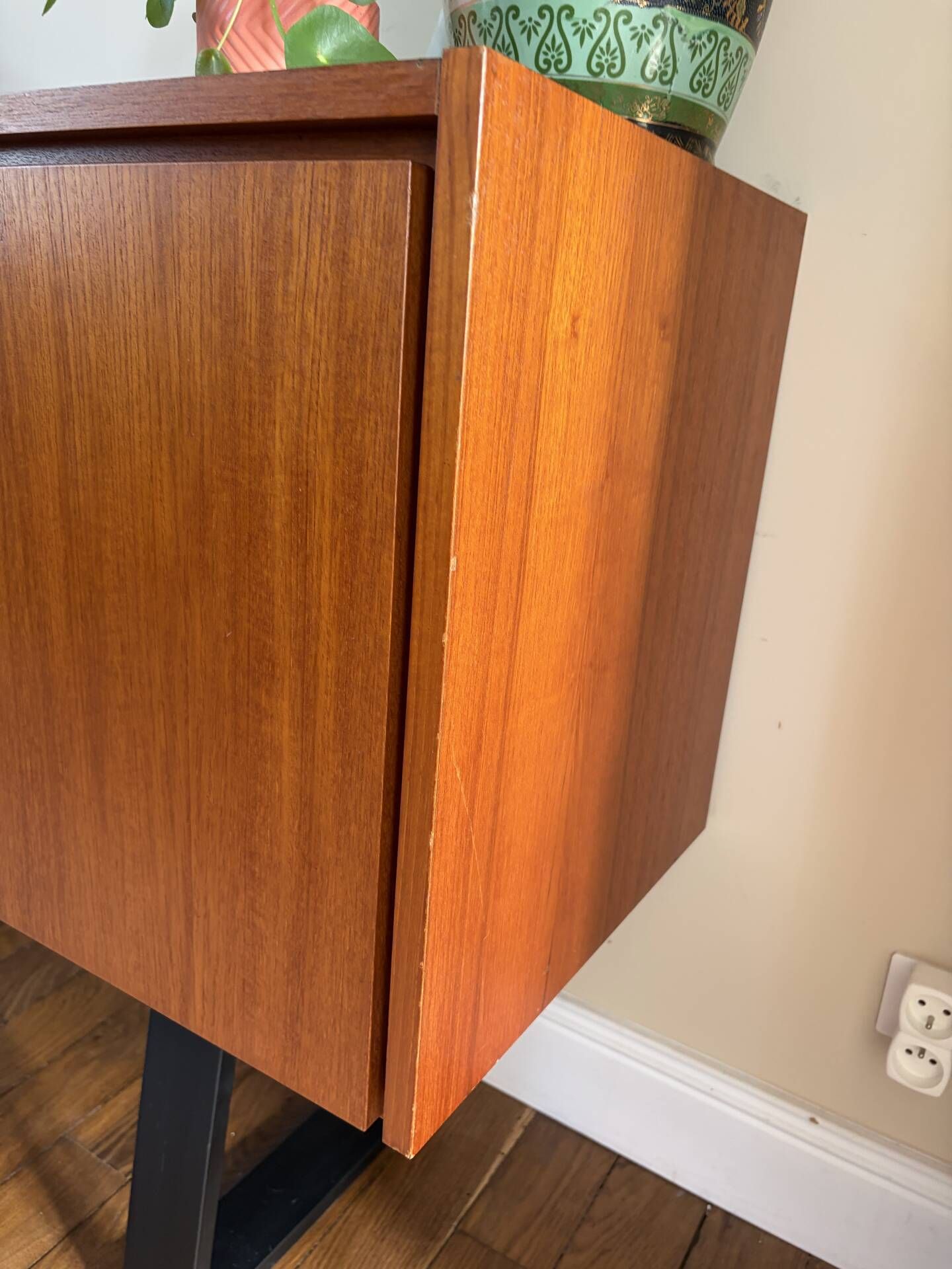 Vintage teak sideboard – Scandinavian style from the 60s/70s – 230 cm