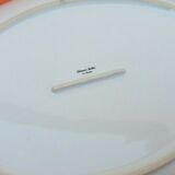 Serving dish by Eléonore Baillet Oval shape Porcelain with floral decoration