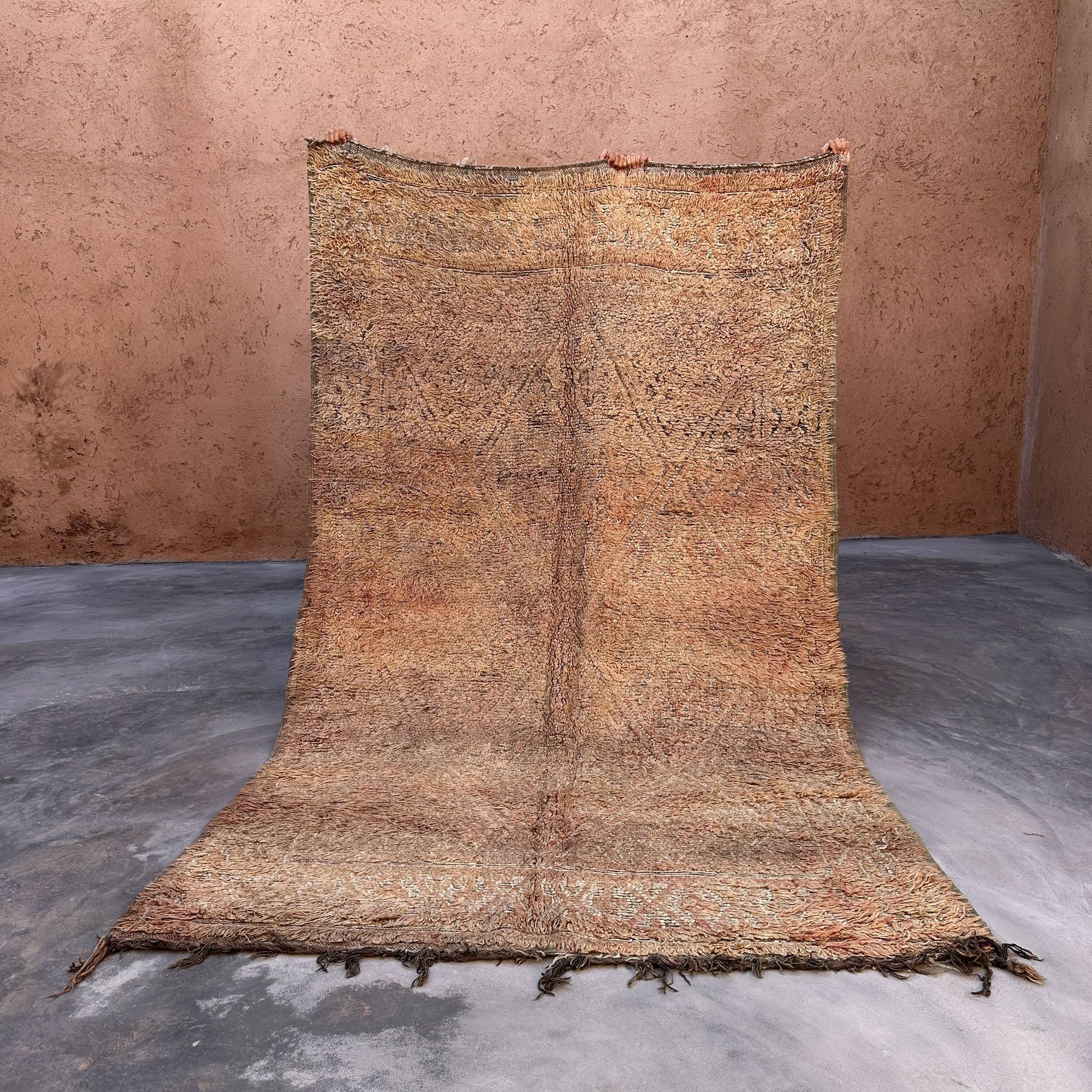 Tapis Marocain Beni M'Guild beige -  314 x 192 cm