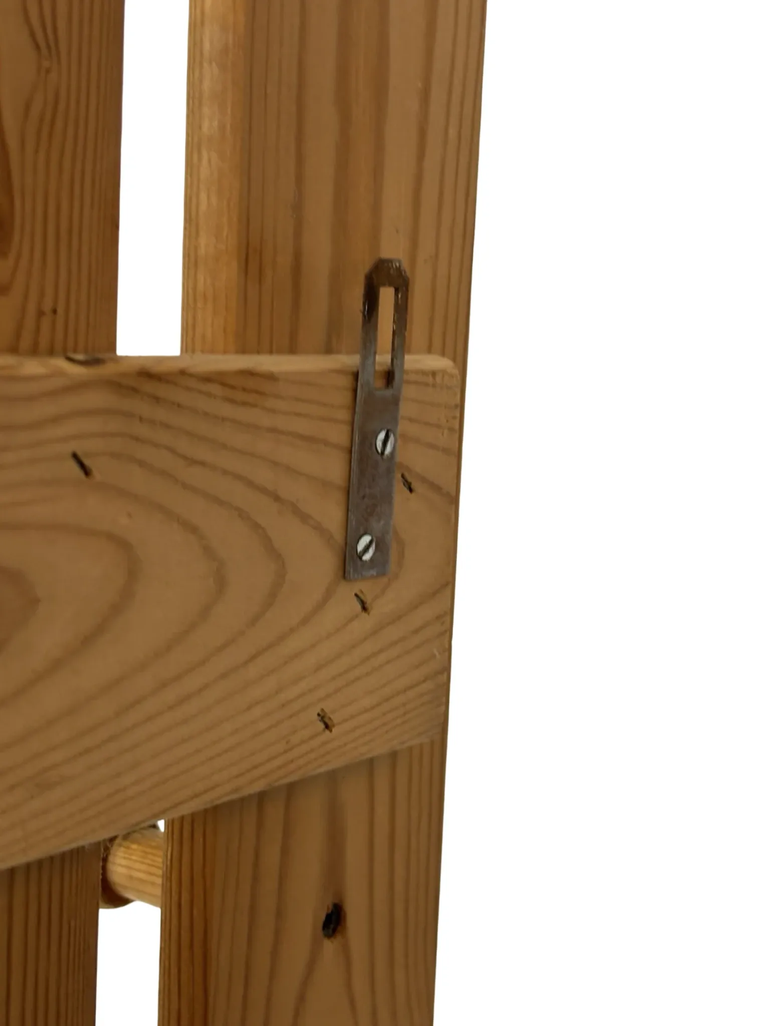 Vintage pine coat rack, 1970s minimalist design
