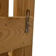 Vintage pine coat rack, 1970s minimalist design