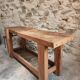 Rustic old workbench, carpenter's bench, console, washbasin unit, around 1900.
