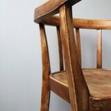 Pair of light oak armchairs, Germany, 1960