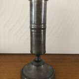 Antique pewter candle holder