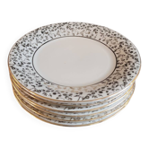6 Mayer Wiesau Bavarian porcelain dessert plates